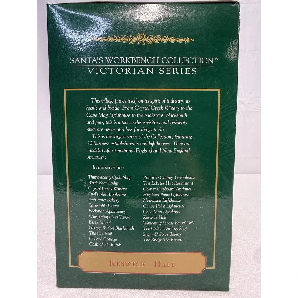 Santa's Workbench Collection Victorian Series Keswick Hall VTG No Light/chord